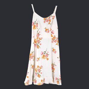 Old Navy Linen Sundress Womens XS Cream Cottagecore‎ Beachy Casual Boho Vacation